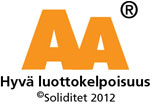 Hyvä luottokelpoisuus